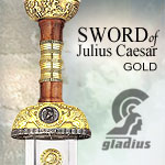 Julius Caesar Sword Gold by Art Gladius