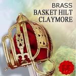 Scottish Brass Basket Hilt Claymore