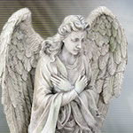 Cold Cast Stone Resin Angel Tabbris YT7463 Statues by YTC Summit,