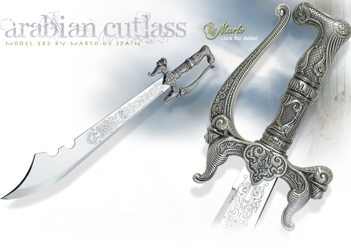 NobleWares Image of Arabian Cutlass Scimitar 582 by Marto of Spain