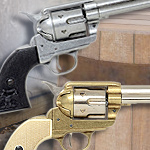 Non-firing M1873 Old West Fast Draw Revolver replicas 1108L and 1108G by Denix