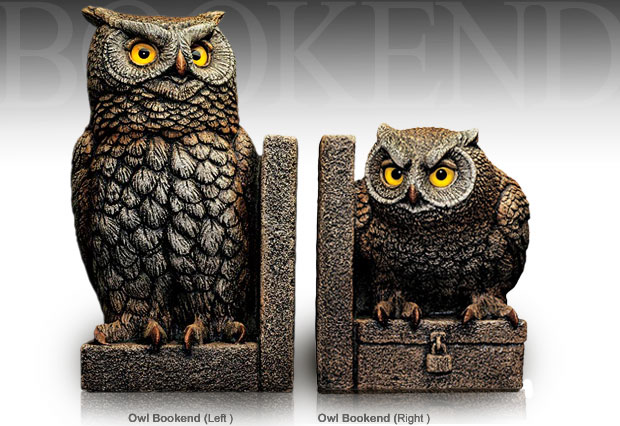 Windstone Stone Owl Bookends