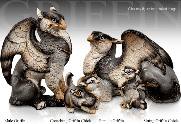 NobleWares Image of Windstone Editions Silver Wolf Griffin Family by M. Pea