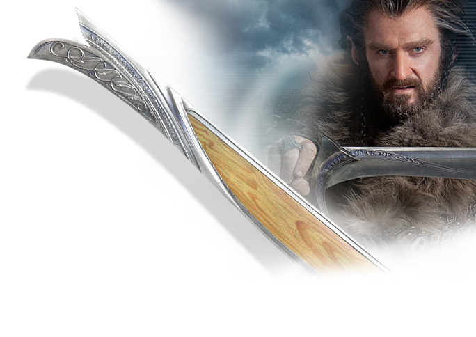 NobleWares Image of UC2964 Orcrist Sword Scabbard of Thorin Oakenshield prop replica from The Hobbit An Unexpected Journey licensed product by United Cutlery