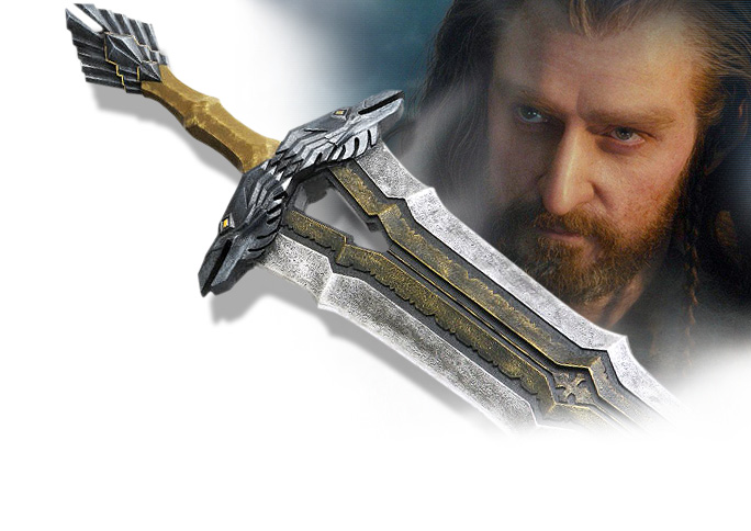 NobleWares Image of UC3106 Regal Sword of Thorin Oakenshield prop replica from The Hobbit An Unexpected Journey licensed product by United Cutlery