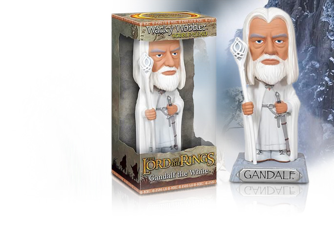 NobleWares image of Lord of the Rings FU2058 Gandalf the White Bobble Head by Funko