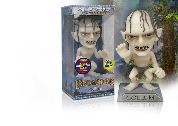 NobleWares image of Lord of the Rings FU2062CC Exclusive Glow in the Dark Gollum Bobble Head by Funko
