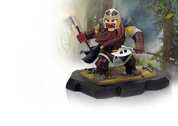 NobleWares image of Lord of the Rings 10557 Animated Gimli Maquette by Gentle Giant