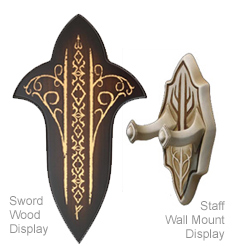 display plaque for UC2926 Staff and UC2942 Glamdring Sword of Gandalf licensed Lord of the Rings & Hobbit prop replicas  by United Cutlery