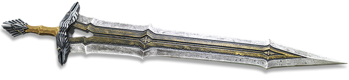UC3106 Regal Sword of Thorin Oakenshield prop replica from The Hobbit An Unexpected Journey licensed product by United Cutlery