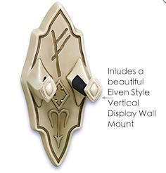 display plaque for UC3001 Fighting Knives of Legolas Greenleaf prop replica from The Hobbit licensed product by United Cutlery