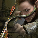 Officially Licensed prop replica from the Hobbit UC3031 Elven Bow and Arrow of Tauriel by United Cutlery