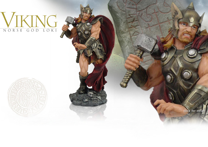 NobleWares Image of Viking Norse God Thor Statue 9154 by Pacific Giftware