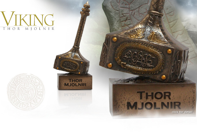 NobleWares Image of Thor Mjolnir 9513 Thor's Hammer Statue by Pacific Giftware