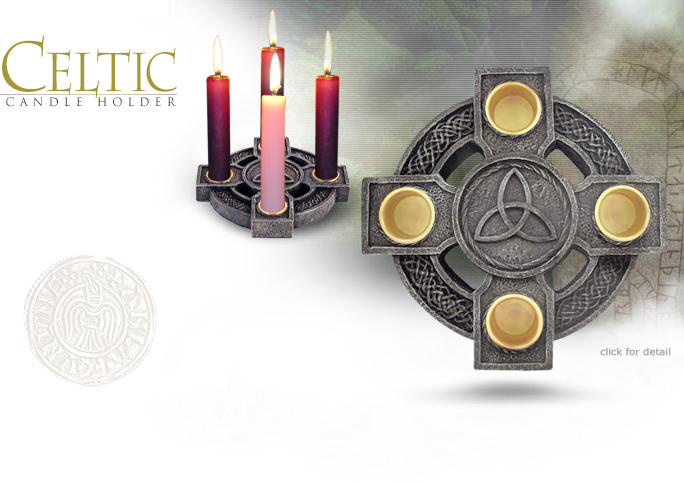 NobleWares Image of Celtic Advent Candle Holder 9900 by Pacific Giftware
