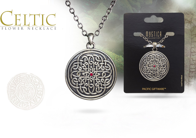 NobleWares Image of Mystica Collection Celtic Flower Necklace J016 from Pacific Giftware