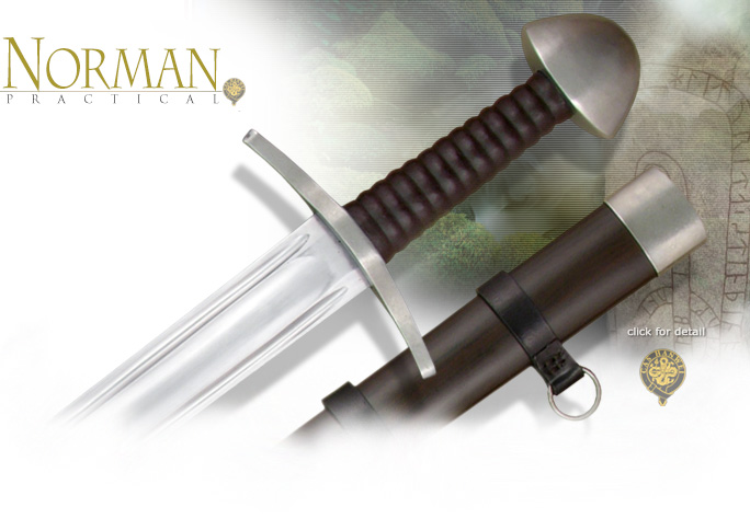 Image of SH2326 Practical Norman Sword and scabbard by CAS Hanwei