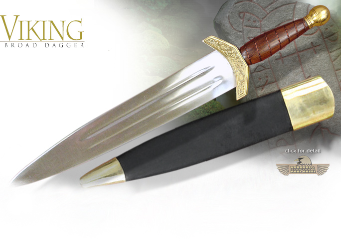 NobleWares Image of Viking Broad Dagger and Sheath AH3352 by Deepeeka