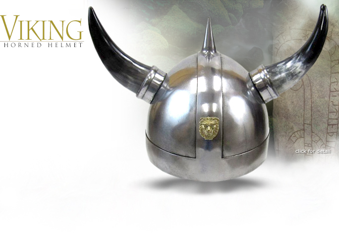 NobleWares Image of Horned Viking Helmet IR80581 made in India