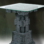 7012 Celtic Cross Table with GlassTop by YTC Summit