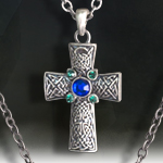 Mystica Collection Jeweled Celtic Cross Necklace J023 from Pacific Giftware