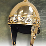 Celtic Brass Montefortino Helmet AH5503 by Deepeeka