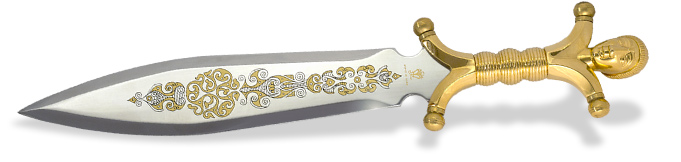 NobleWares full view image of Celtic Anthropomorphic Dagger 705 by Marto