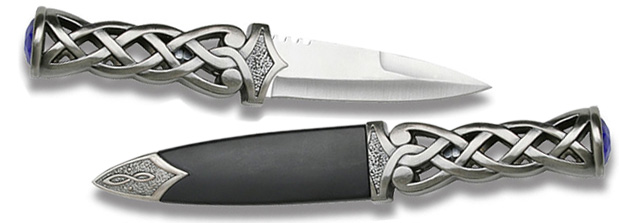 NobleWares full view image of XL116 Celtic Dagger and sheath by Craftwork Knives Tomahawk