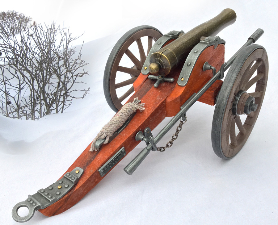 Cannon Overall Length: 12" • Width: 6" • Height: 5 1/2" •  Barrel Length: 5 7/8"