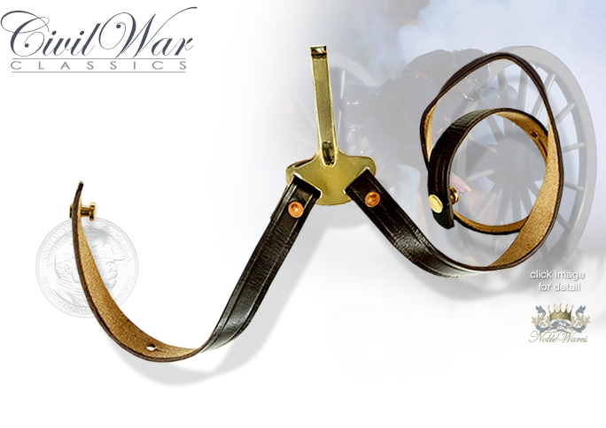 NobleWares Image of Civil War Leather Sword Belt Hanger 16-A35