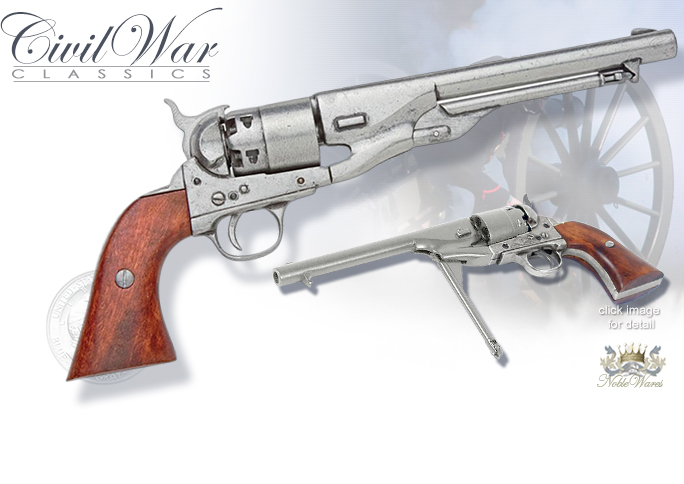 Denix Model 1007G Civil War Replica M1860 Colt Army Revolver Non-Firing Grey finish
