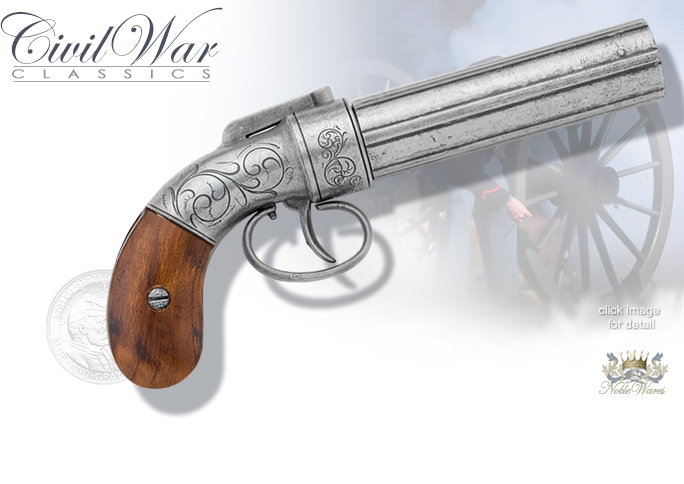 Non-firing replica Cogswell Pepperbox Revolver 47-8652 by Collector's Armoury