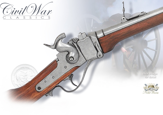 NobleWares Image of Denix 1142G Non-firing replica of 1859 Sharps Carbine Percussion Rifle