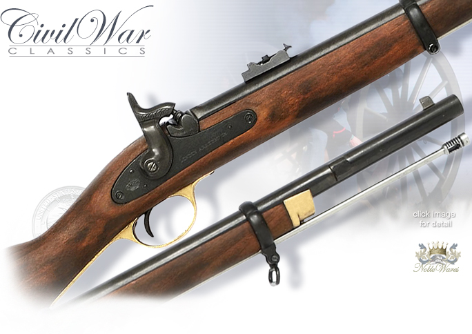 NobleWares Image of Denix 1046 Non-firing replica of 1860 Enfield Musketoon Percussion Rifle