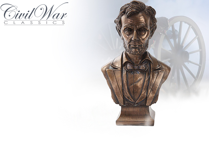 NobleWares Image of Abraham Lincoln Presidential Bust Bronze Resin Sculpture PT10194 by Pacific Giftwares