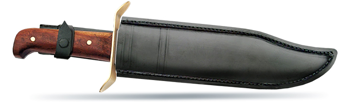 Image of 15" Civil War Replica Carbon Steel Bowie Knife 202858-CS in sheath by SZCO