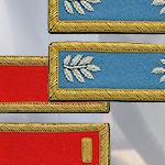 Union Officer Embroidered Shoulder Straps for Artillery 1st Lieutenant HS-7825 and Infantry Lieutenant Colonel HS-7814