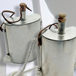 Civil War Kidney and D Shaped Steel Canteens HS7840SS small, HS7841SS large by SZCO