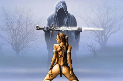 Kit Rae Autographed Limited Edition Vorthelok Sword KR0046A Art Print Kit Rae "Receiving Vorthelok"