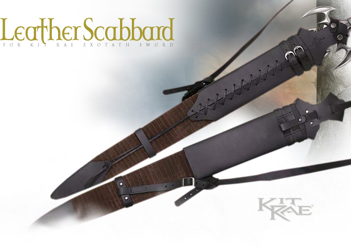 NobleWares Image of Kit Rae Exotath Leather Scabbard KR0039 by United Cutlery