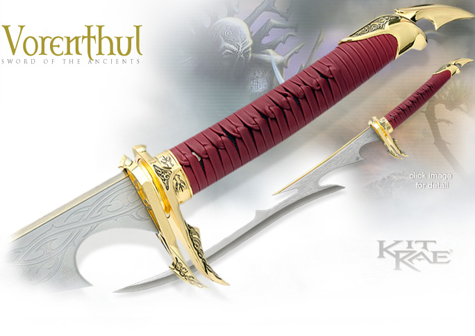 NobleWares Image of Kit Rae Gold Edition Vorenthul Sword of the Ancients model KR0053G by United Cutlery