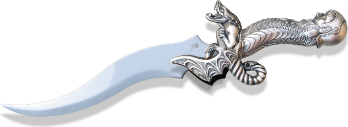 Merlin the Magician fantasy dagger 720 silver by Marto of Toledo Spain