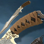 Jungle Suede Flyers two piece fantasy knife set BK1799