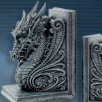 Dark Stone Dragon Bookends PT8266