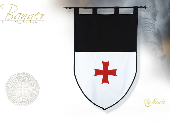 NobleWares Image of Templar Knight Banners MF1527 and MF1527.1 by Marto of Spain