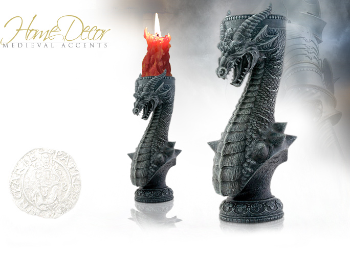 NobleWares Image of Majestic Dragon Candle Holder 7645 by YTC Summit Collection