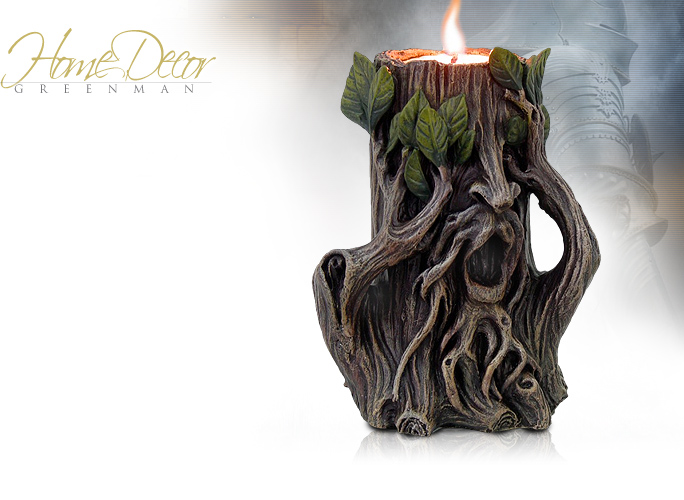 NobleWares Image of See No Evil Greenman Statue Candle Holder 8761 by Pacific Trading