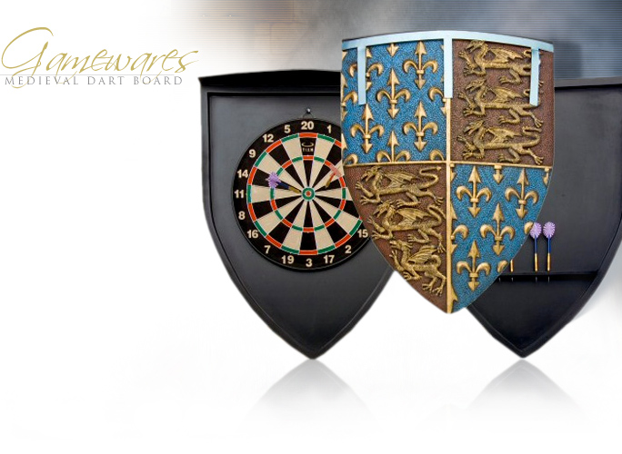 NobleWares Image of Medieval Dartboard Set 50-3438