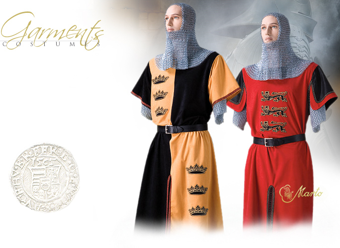 NobleWares Image of King Arthur Tunic MF1526.1 and King Richard the Lion Heart Tunic MF1526 by Marto of Spain