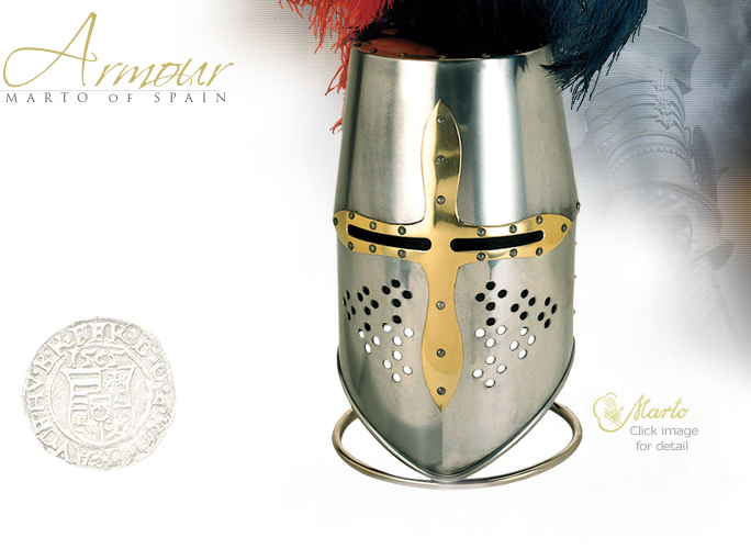 NobleWares Image of 905.2 Great Helm Tournament Helmet by Marto Martespa of Toledo Spain